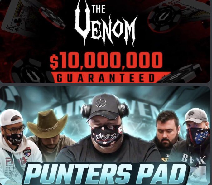 apestyles's tweet image. 🐍VENOM GIVEAWAY🐍

The @ACR_POKER Punters Pad was a riot. And so is Venom! So…

For a shot to win a $2650 VENOM Seat:

1  Like &amp;amp; RT

2 Head over to youtube.com/c/TheAmericasC… and comment “Venom Sent Me” on your fav Punters Pad Episode

3 Post a screenshot below

Draw Thurs. 2pm
