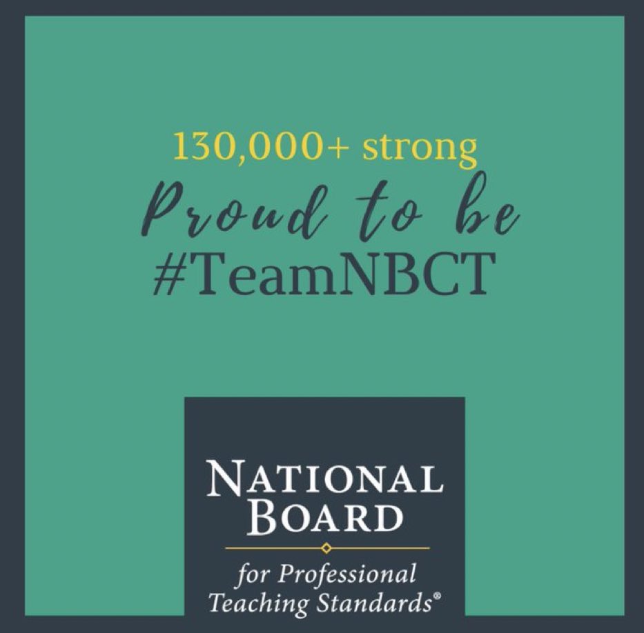 Kentucky has 4,185 current #NBCTstrong teachers & I’m proud to be among them. The hard work I put into certifying shows my dedication & made me a better, more nimble & reflective teacher for my students. #TeamNBCT
