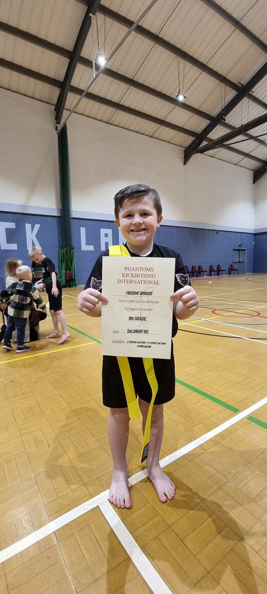 AlysonSharp8's tweet photo. Freddie passing his Yellow Belt grading at kickboxing Saturday 💙 @TownvilleIS @MrsBurden10 @tis_godber @ https://t.co/Ui5g49Rnk1
