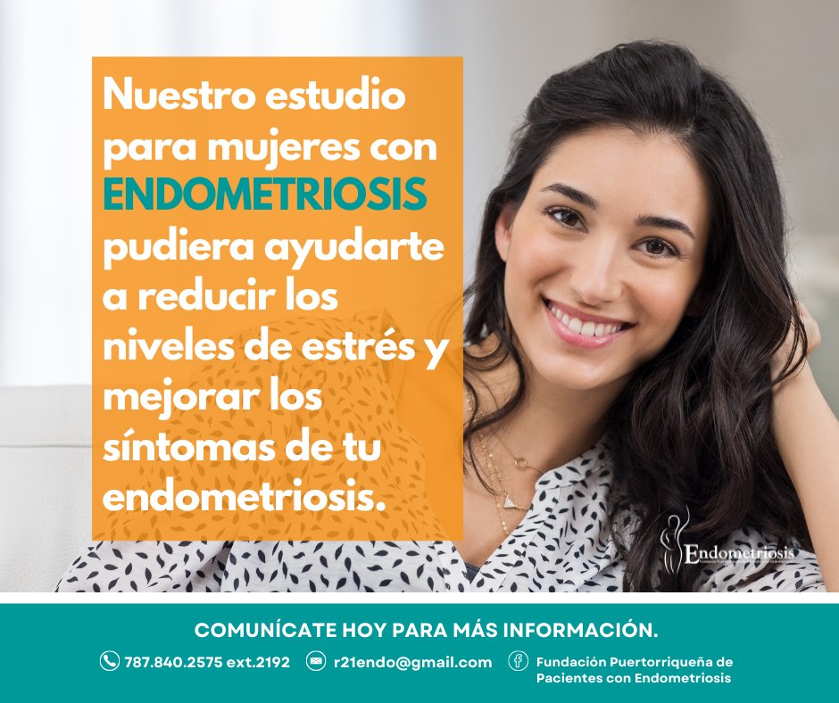 endopr2010's tweet photo. Controlar los niveles de estrés pudiera ayudarte a reducir los síntomas de la #endometriosis. Conoce más sobre cómo tu participación en nuestro estudio pudiera beneficiarte.  #endopr #endometriosispr https://t.co/qrczmFQ1eC