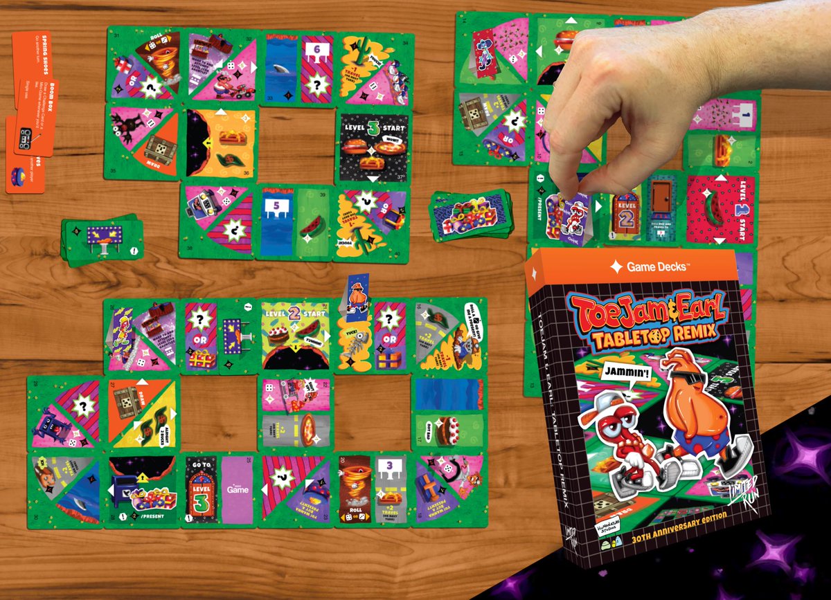 Happy Monday Earthlings! 👽 

Check this out 👇

TJ&amp;E Tabletop Remix features 3 different levels of gameplay! Just use the elevators to get to different levels - you know the drill.

Available now for a limited time at limitedrungames.com/products/toeja…