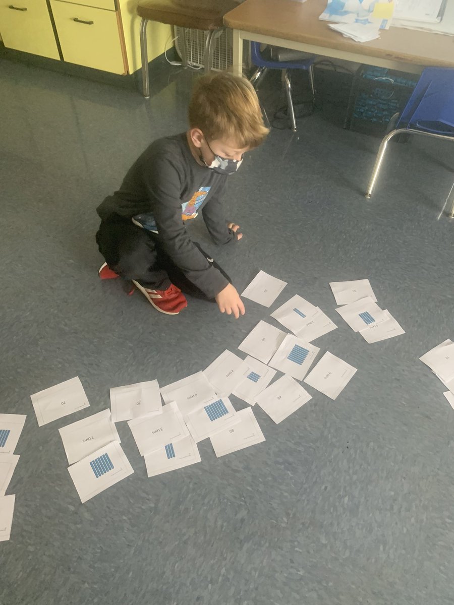 Matching representations of 10 in Grade 1 Math!
