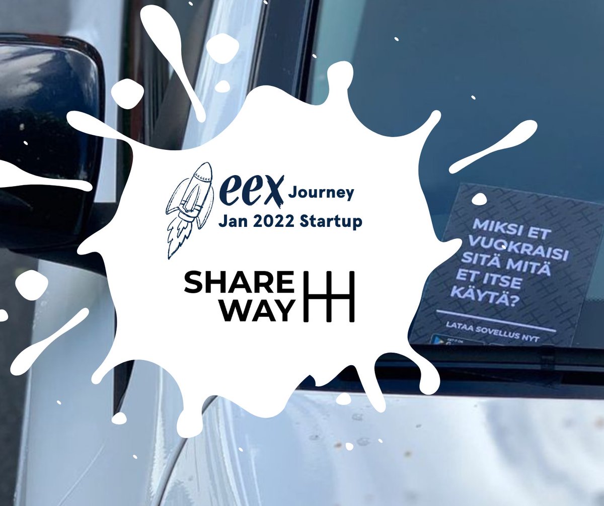 We need new innovations in the traffic sector, right? The next #EEXJourney Jan 2022 startup has a solution:

Startup 6/9
<a href="/Sharewayapp/">Shareway App</a> decreases vain CO2 emissions of city traffic 🚙

Utilising sharing economy, the app offers an on-demand peer-to-peer parking spot rental service💫