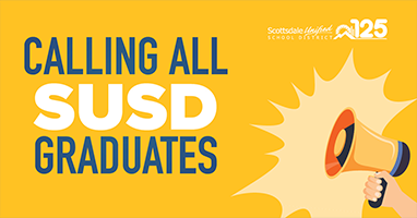 MMSSUSD's tweet photo. Scottsdale Unified is celebrating 125 years and is looking to compile a list of distinguished alumni.
Please take a moment to identify yourself or others. 
https://t.co/qL6CJuu4C4 
#125Years #ExcellenceRelentlesslyPursued #LegacyofSuccess #WorldClassFutureFocused https://t.co/ZPcsoBlt3q