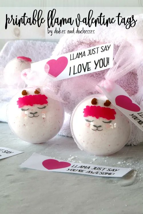 Jump on the llama trend with these #printable llama #valentine tags! buff.ly/2WdTjwx
