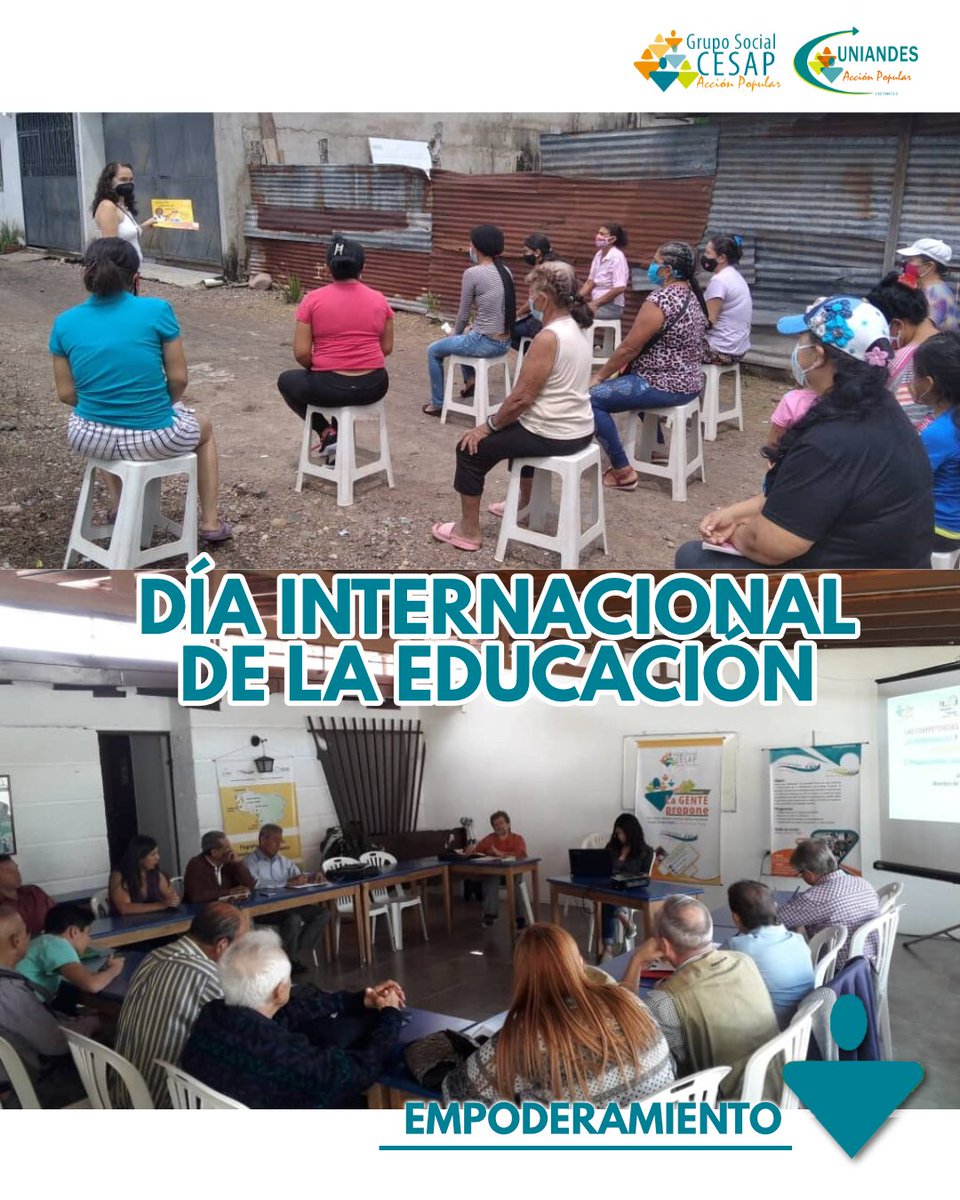 uniandesac's tweet photo. Hoy #24Ene es #diainternacionaldelaeducacion. En el @CESAP_AC hemos apostado, desde hace casi 50 años, por la formación como proceso liberador. Reivindicamos así el papel que juega la educación como derecho humano, bien público y responsabilidad colectiva. #EducarEsProgresar https://t.co/wmmq0lnqvD