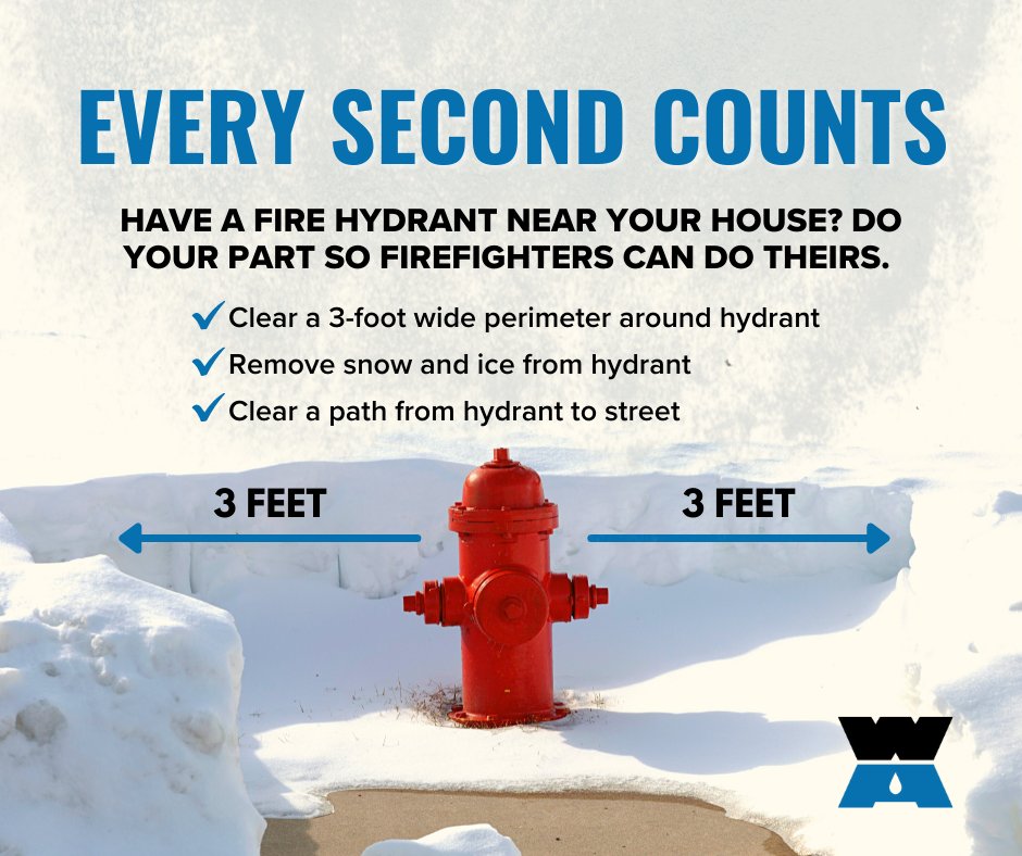 MonroeCntyH20's tweet photo. It doesn't appear this cold weather is going away any time soon so don't wait for the snow to melt, shovel out that hydrant today! Easily accessible hydrants can make all the difference in the event of a fire, when every second counts. ๐โ
#beahydranthero #snow #roc #upstateny https://t.co/wD9IRGhRy1