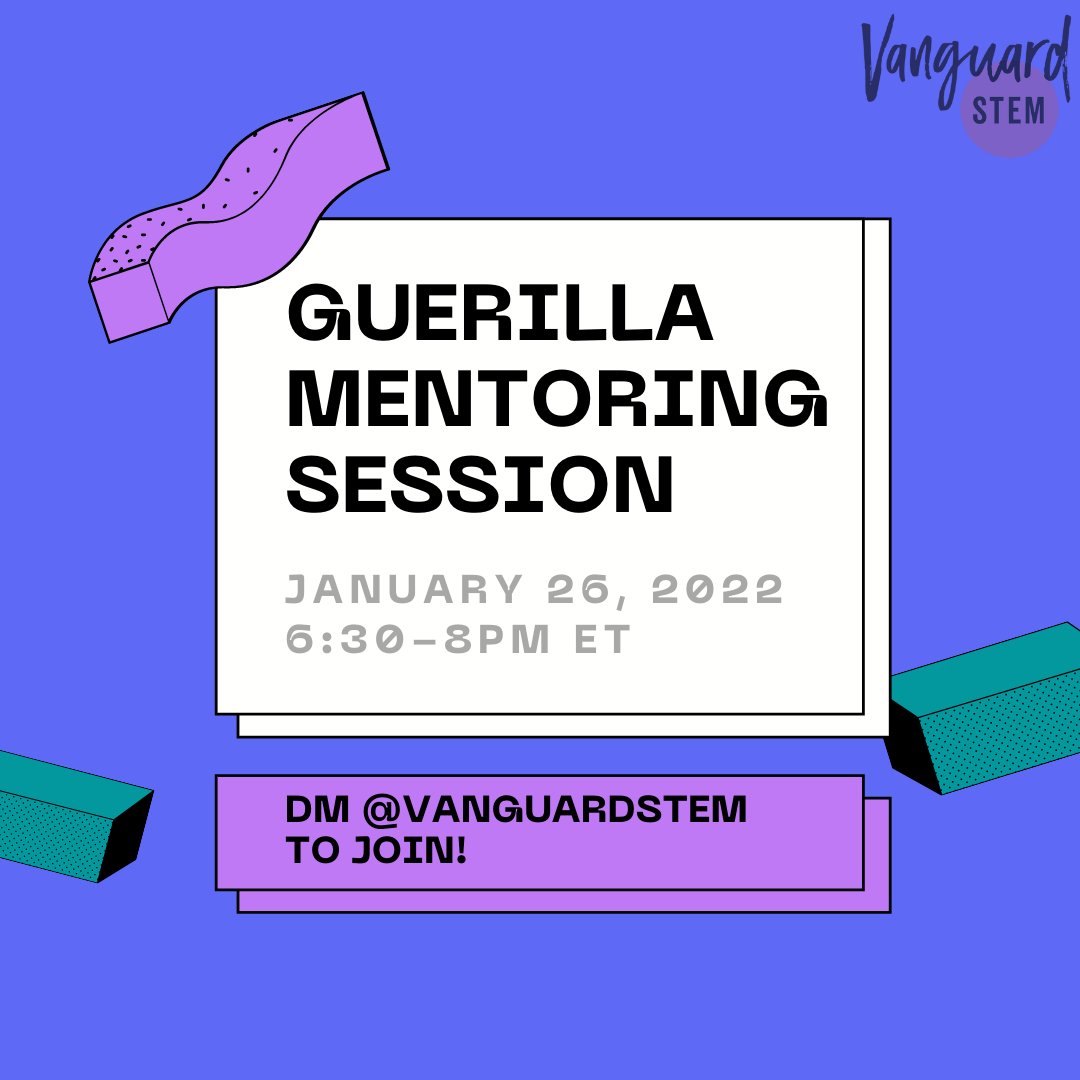 OH SNAPS. It's Monday, January 24th. Know what that means? TWO MORE DAYS UNTIL OUR #GuerillaMentoring EVENT!

On Jan 26th at 6:30pm, we're putting equity to action and bringing to life our newest #DecolonizedMentorship framework. Mentee registration is UP! DM us to join!