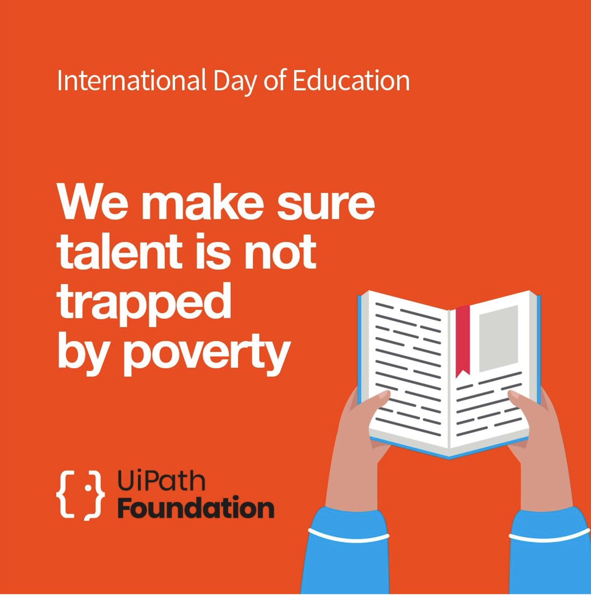 bpatrick001's tweet photo. Today marks International Day of Education! A deep thank you from @UiPath to all that work tirelessly to help children from underprivileged communities reach their highest potential #UiPathFoundation #OWNyourpath #RPA #AI #Automation https://t.co/Okb9QIClzS