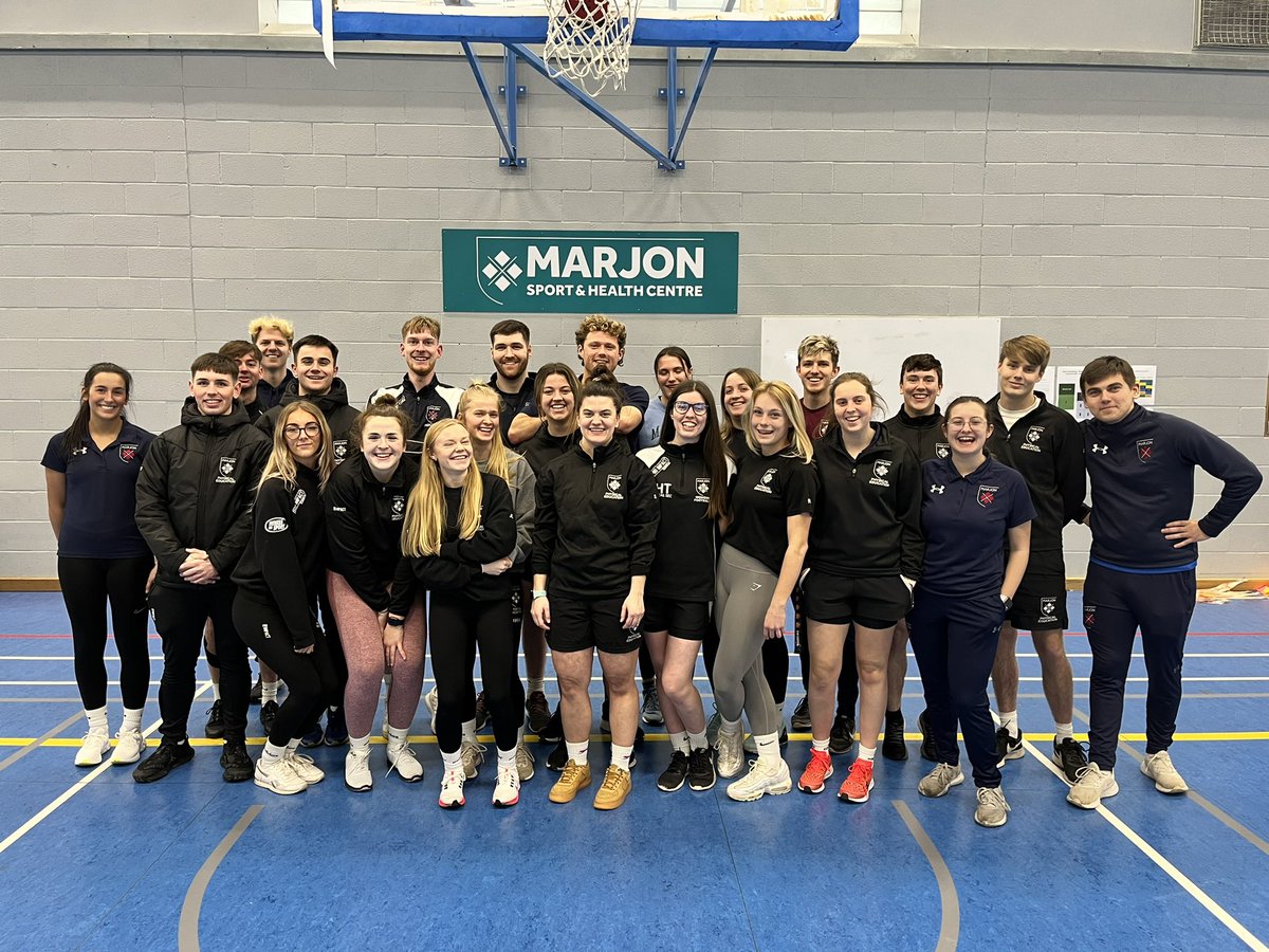 Our second year trainees after our Super Learning Day, a great day working with local schools - teaching AQA GCSE PE workshops. <a href="/MarjonTEP/">Marjon TEP</a> 💪🏼🙌🏼