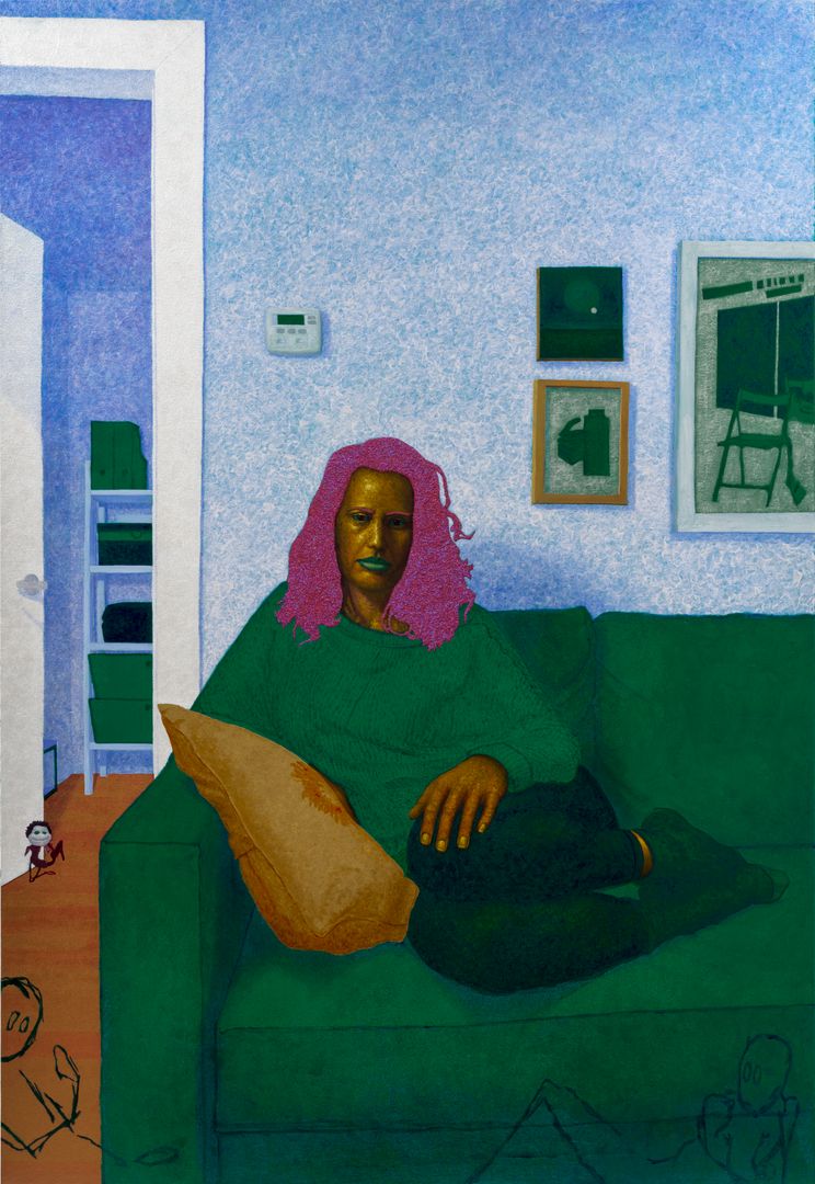 ICA Miami has acquired a brilliantly colorful work by New York-based artist <a href="/Arcmanoro_Niles/">Arcmanoro Niles</a>.

💬 From the artist: “I was always interested in color. Always trying to pull together all these colors that I saw in my darker flesh: bright reds, deep purples and golden tones.”