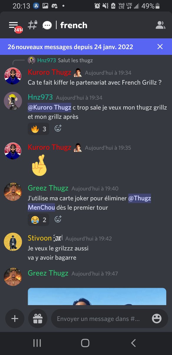 Thugz_NFT's tweet photo. People is so crazy about our @FrenchGrillz partnership ! 🔥

Take a look to our Discord tchats 👀 https://t.co/RObcEEhKS2