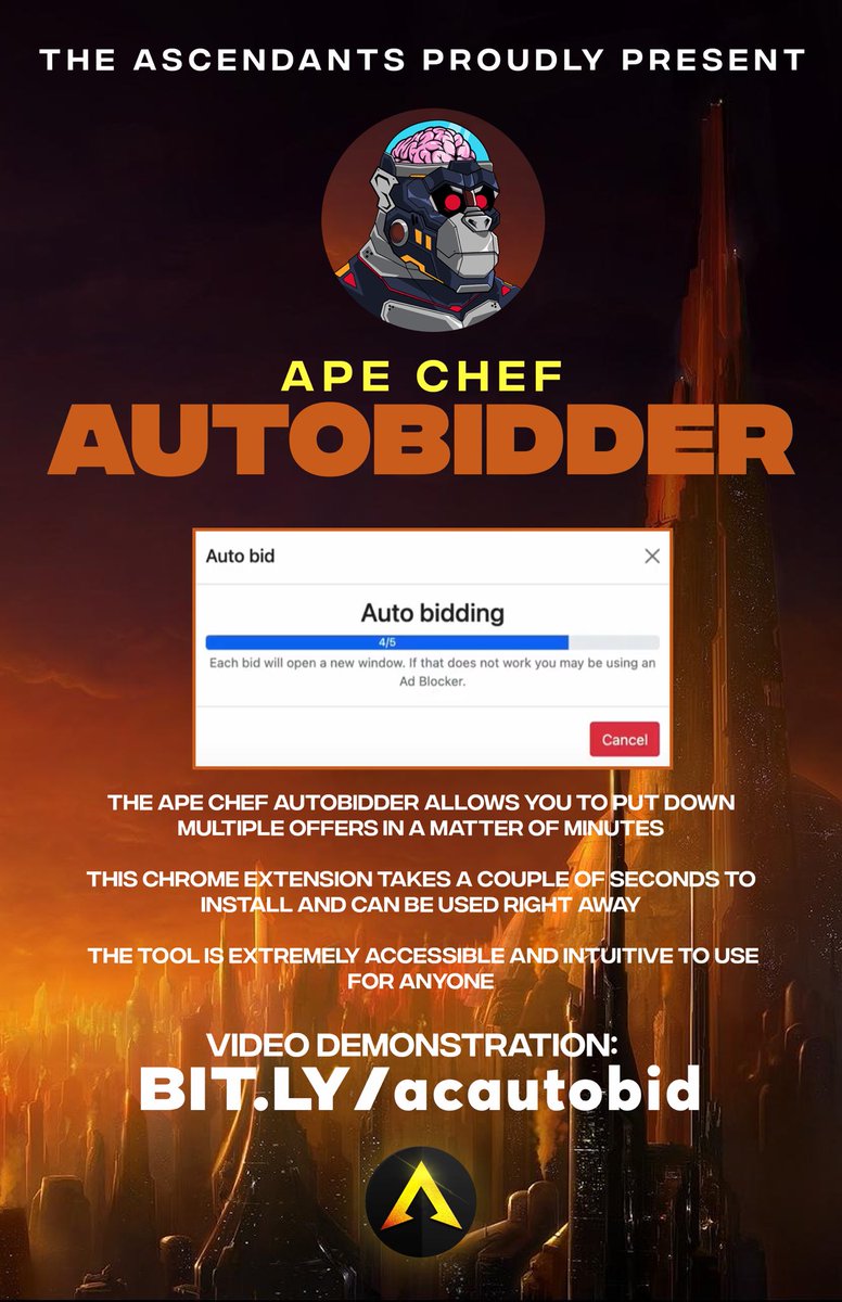 Llamaverse_'s tweet photo. Introducing our Partnership with @ApeChefNFT.
Our holders at Llamaverse get access to (as they release):
- Autobidder
- Notification Tool
- Rarity Tool
- Autobuyer tool
- Floor Analysis Tool

Preview:
https://t.co/cSkJOrq12P

Engagement on this tweet is noted for WL chance. https://t.co/DH9r4jMRQ9