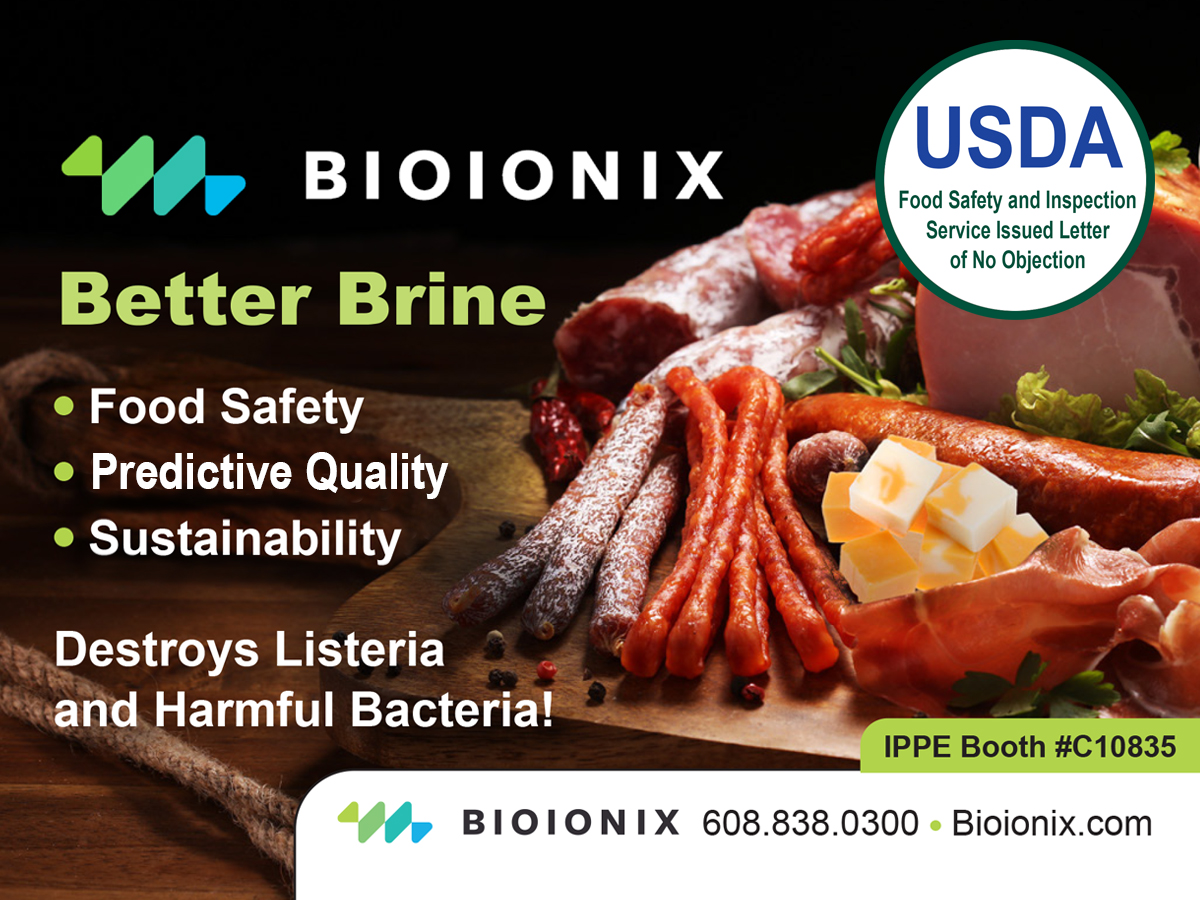 bioionix's tweet photo. The Bioionix CXS fully automated system generates SuperOxidants™ which destroy foodborne pathogens such as listeria, salmonella, E.coli in the meat brine and spray interventions 24/7/365 days per year.

#IPPE
#sustainability https://t.co/oIuMX0F24u
