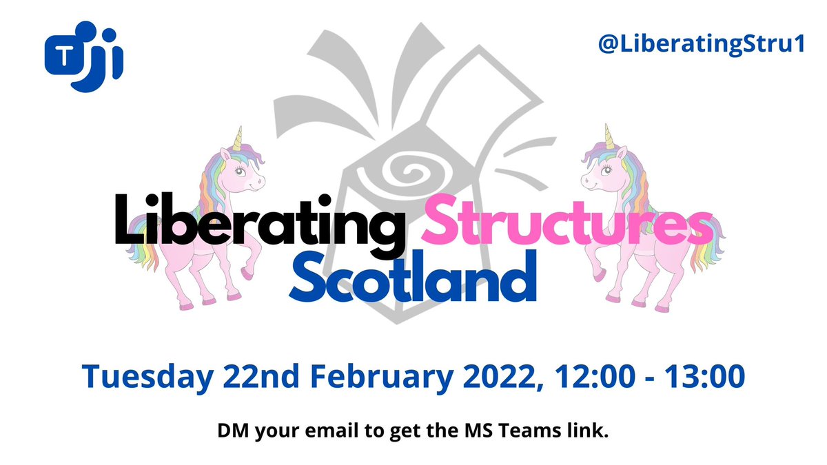 LiberatingStru1's tweet photo. Have you signed up for our next #liberatingatructures meet up? Join us on 22 Feb at 12.00 to try out #impromptunetworking and #TRIZ @DanHarley3 https://t.co/fFoqpPLsf7