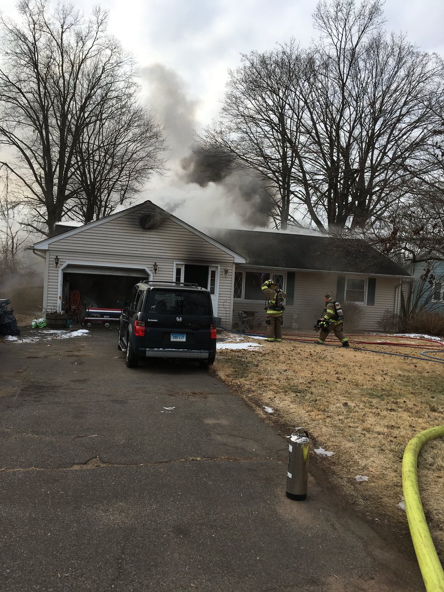 FD on scene of a house fire 37 Moulthrop St.  2nd alarm called bringing in assistance from Hamden FD to the scene, New Haven FD and Wallingford FD for town coverage.  One occupant escaped with no injuries.