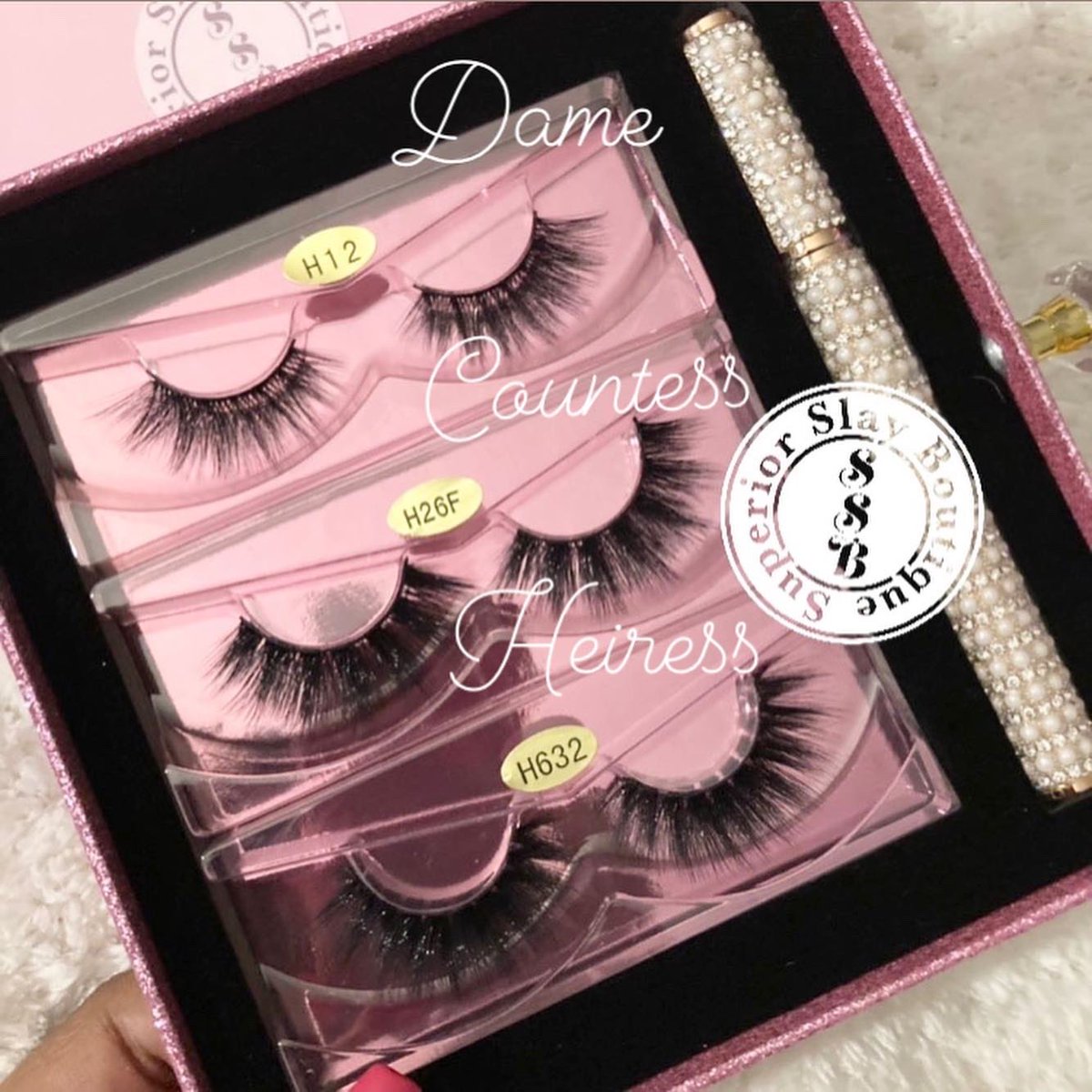 SupSlayBoutique's tweet photo. New Arrivals are in on https://t.co/O4JG9gKHAx. Shop for the,“Love2Slay” lash boxes. Fw @SupSlayBoutique for updates. Join Email list. #Ad #smallbusiness #Shop #MinkLashes #Cosmetics #Merch #supportSmallBusiness #SiteWide #Premium #Quality #NewArrivals #Restock #WomenInBusiness https://t.co/Q0x4spFc19