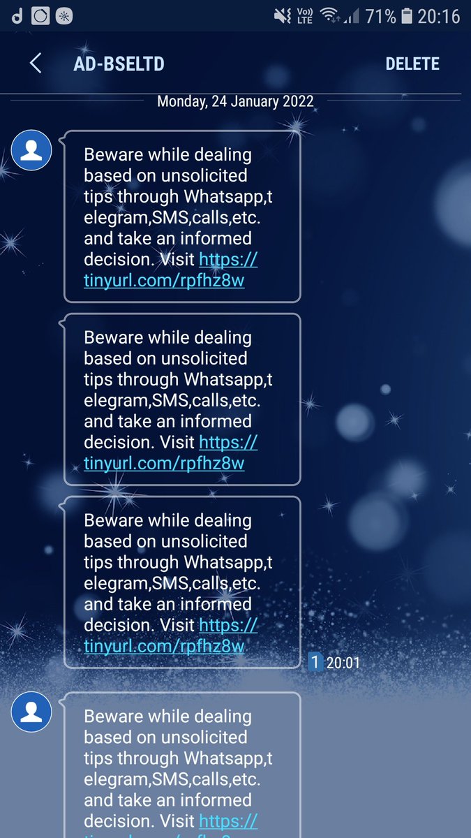 krishnamohansi's tweet photo. Received 32 of these in span of 10 mins, I hope you are looking at the glitch @BSEIndia. #BSE #BSESMS #systemglitch https://t.co/Exldihaokd