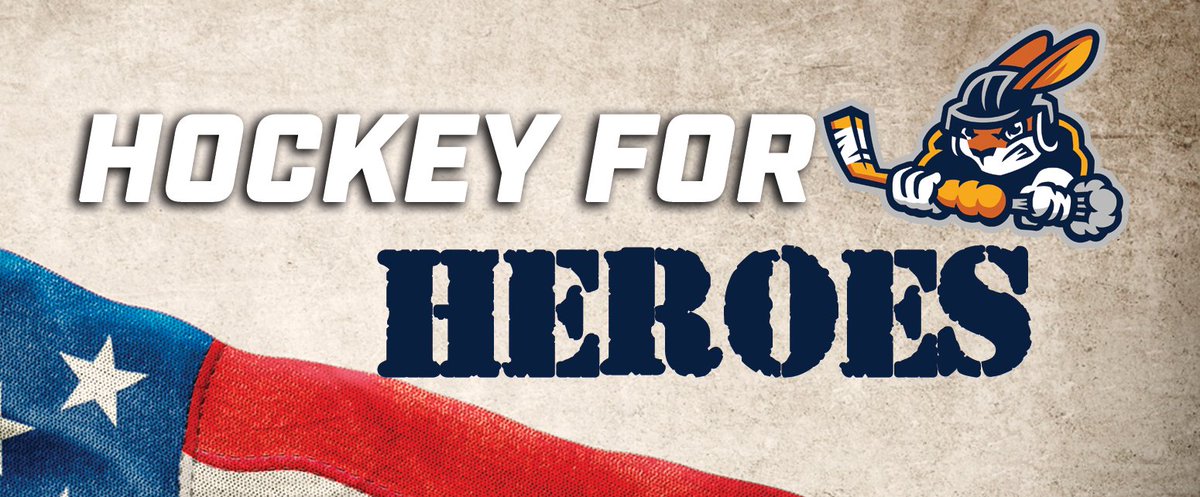 On Saturday, we will honor veterans and current members of the military at Military Appreciation Night! Join us by supporting Hockey for Heroes to help bring our heroes to a game!

DONATE: bit.ly/3qVXvT7