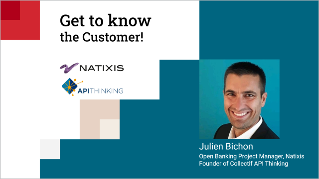 KBeyssembaeva's tweet photo. Meet @julien_bichon, Open Banking Project Manager at @natixis and the founder of @ApiThinking. Look beyond the company to find the person behind one of @Axway's clients. https://t.co/EG3rSzb0l5 https://t.co/naBmvqNTnd