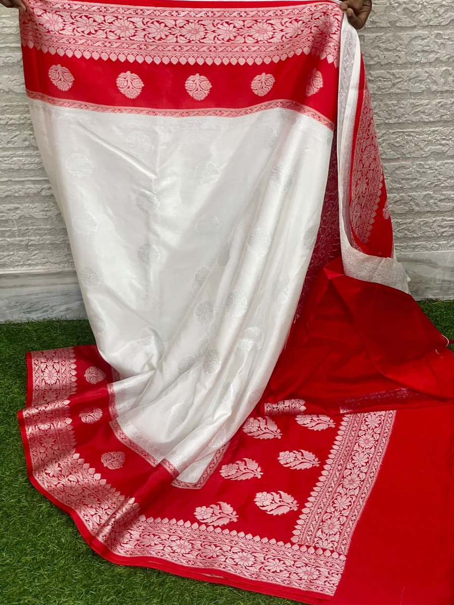 kavya_stylein's tweet image. Banarasi Semi Muga Chiffon Saree with big border 

*Price - 1699+free shipping*

Dispatch 2-3 days after payment
#2ktrends