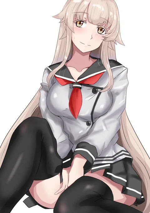 嫁艦に学生時代の制服を着てもらうの図

由良さん編
超お嬢様校の制服が出てきてぶったまげる

由良(サ、サイズが合わない、、、ショック、、、) 