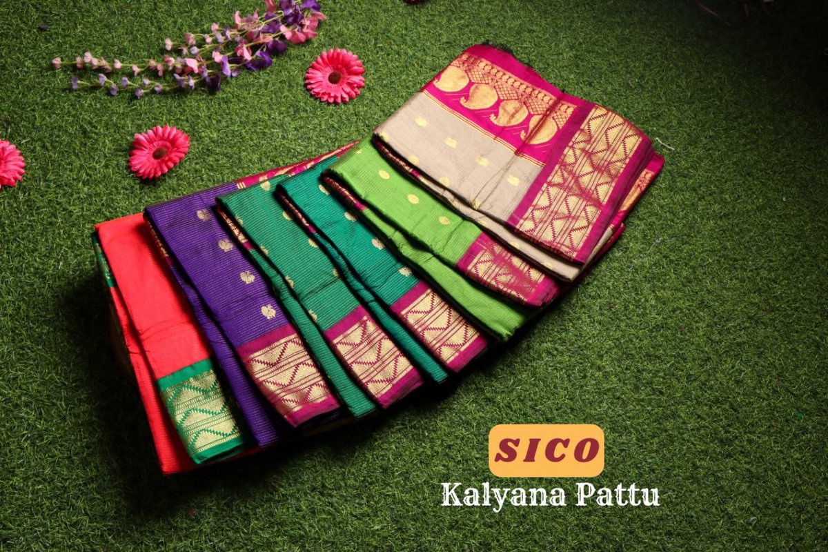 kavya_stylein's tweet image. 🥳🥳 Our New Lauch - kalyana Pattu 
This collection is traditional in appeal with super contrast colors combination with rich contrast pallu &amp;amp; contrast blouse.
Saree with Contrast Blouse @ *₹1399+$*
Free Bangles and Add Rs 40 for beautiful matching handmade earrings.
#2ktrends