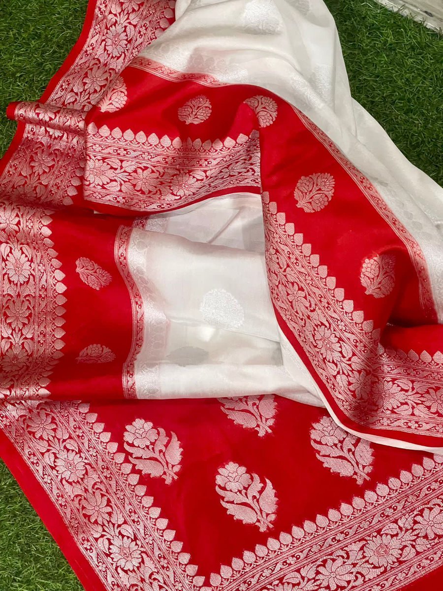kavya_stylein's tweet image. Banarasi Semi Muga Chiffon Saree with big border 

*Price - 1699+free shipping*

Dispatch 2-3 days after payment
#2ktrends