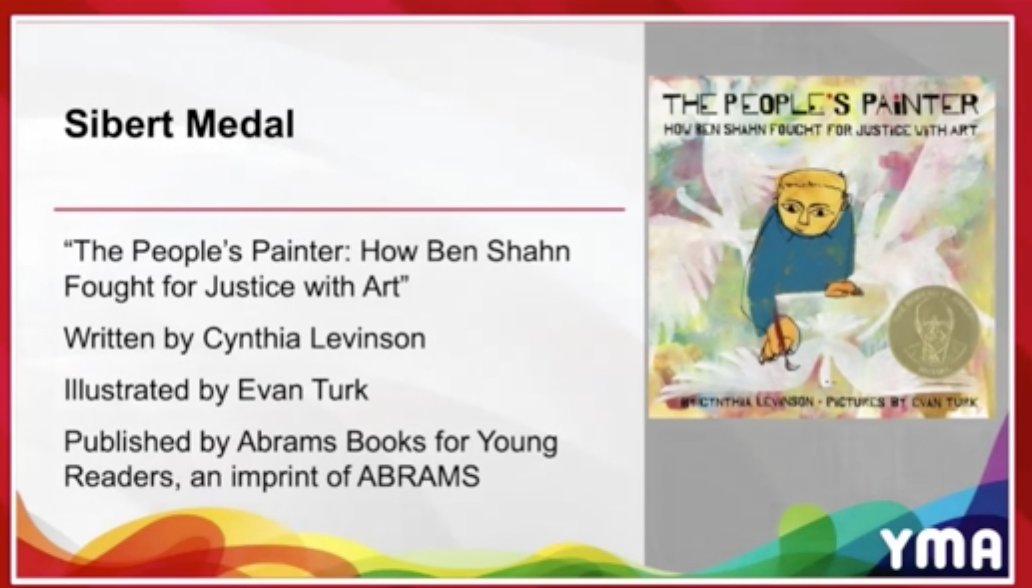 Bookopolis's tweet photo. Congrats to the winners of the Siebert awards - the most distinguished informational books for kids.
@abramskids
@wearealsc
#yma2022 https://t.co/Ml06rZmauQ