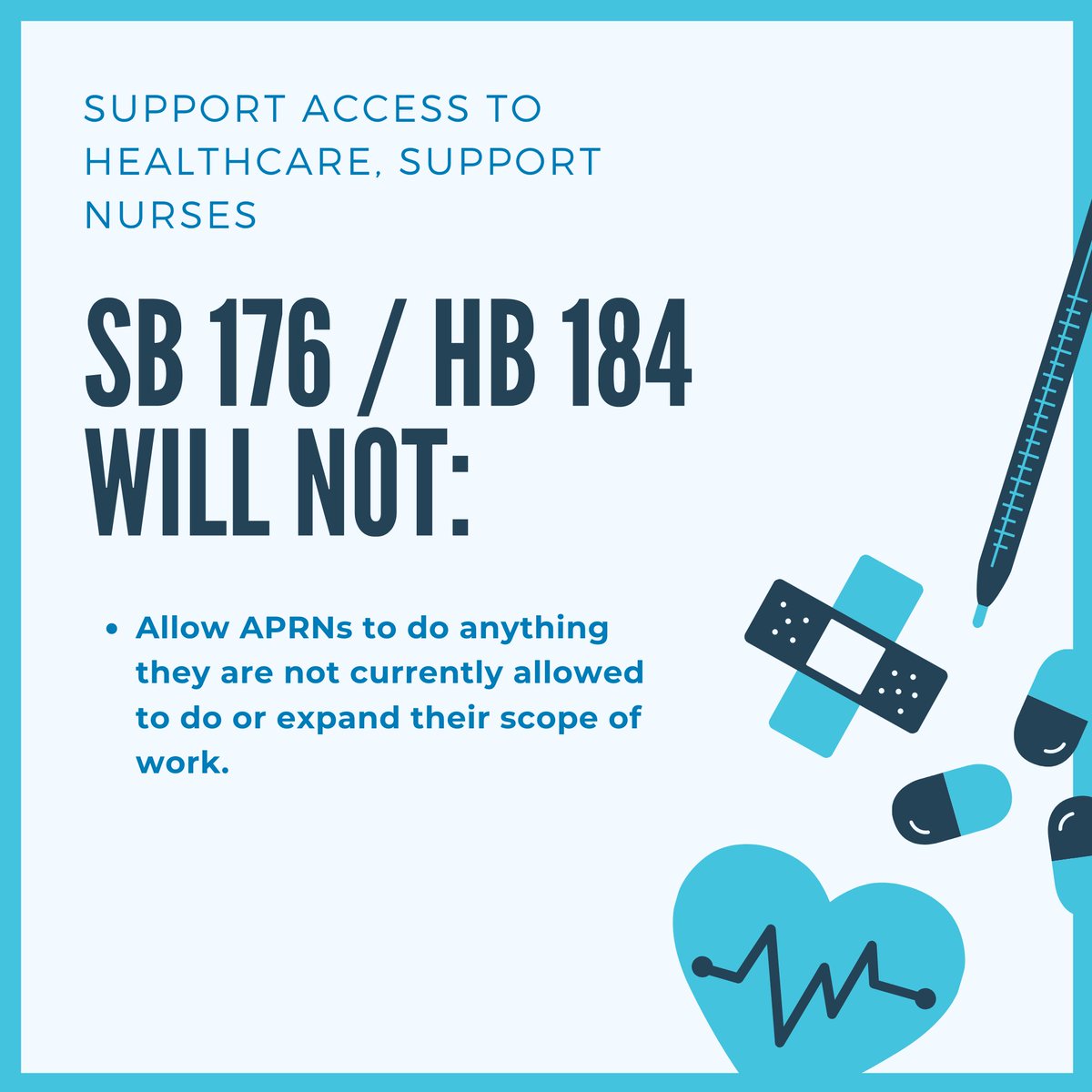 TNNursesAssoc's tweet photo. APRNs are highly trained and educated professionals. 

Updating TN's Nurse Practice Act will allow them to practice to the full extent of their education, while increasing care options for Tennesseans in need. 

Learn more: https://t.co/Ql1nBHyhQW https://t.co/urAxE3tJh2