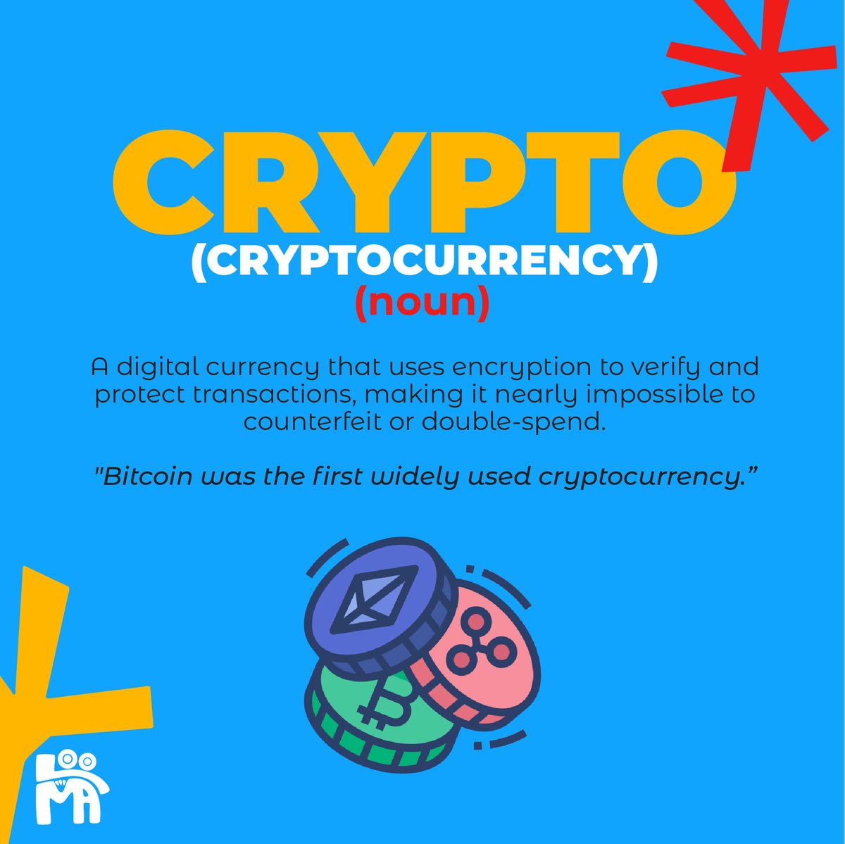 loomagroup's tweet photo. What is CRYPTO?

Follow @loomagroup for more NFT education💡

#nfts #NFTCommunity #CryptoNews #cryptotwitter #nftcollectors #nft https://t.co/IhFwwaLiFc
