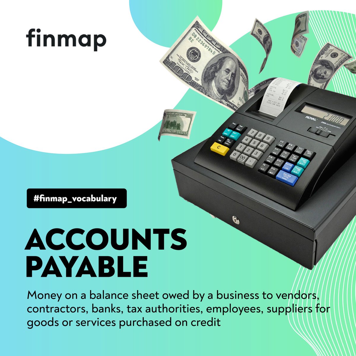 Our regular section #finmap_vocabulary💰Do you keep financial records and accounts payable?