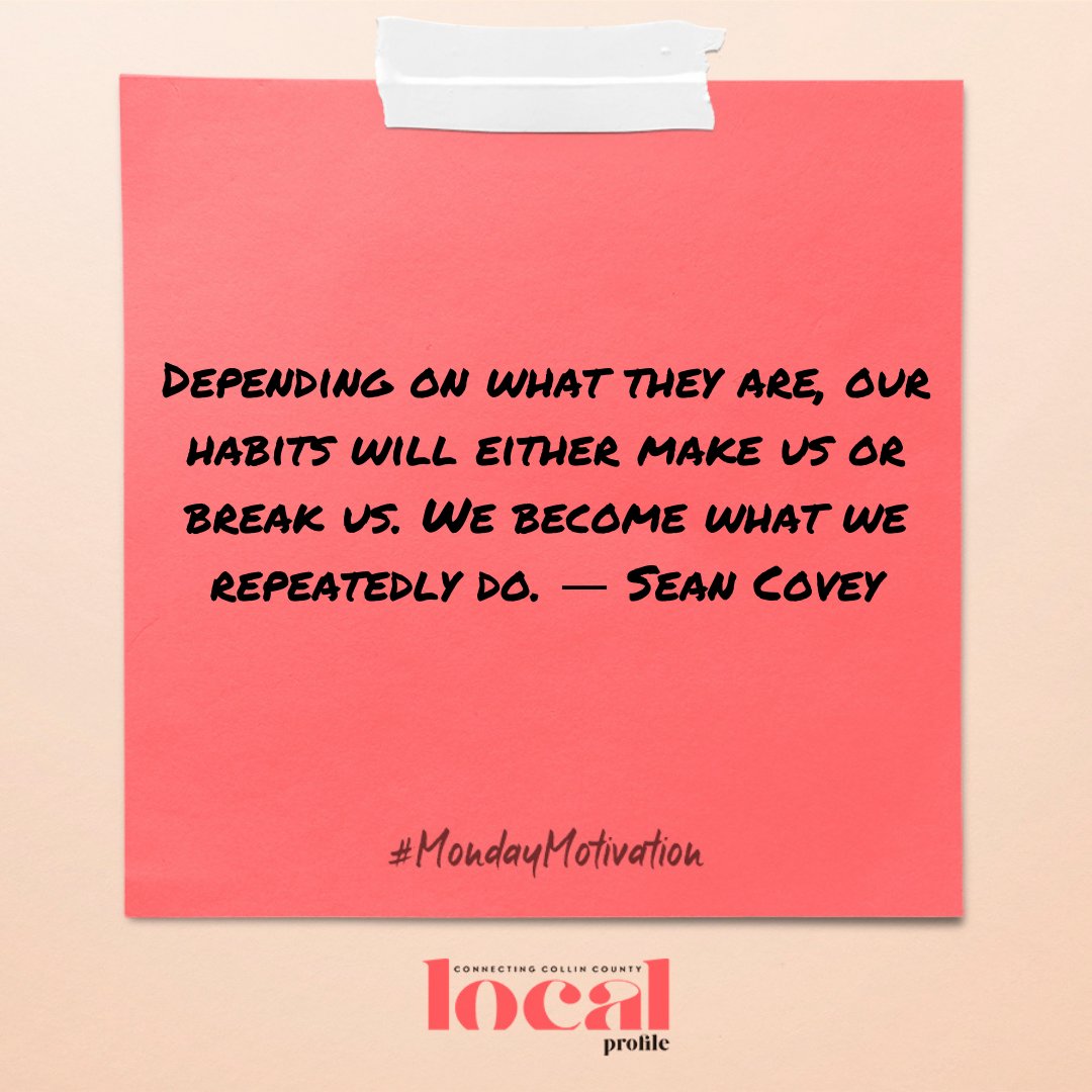 localprofiletx's tweet image. What's a good habit YOU want to set? 
#mondaymotivation #YesLocal #LocalProfile