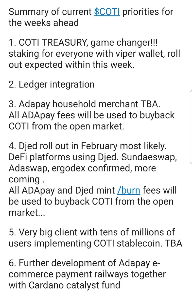 Unbelievable upcoming events from #coti $coti. See you on the moon!!!!