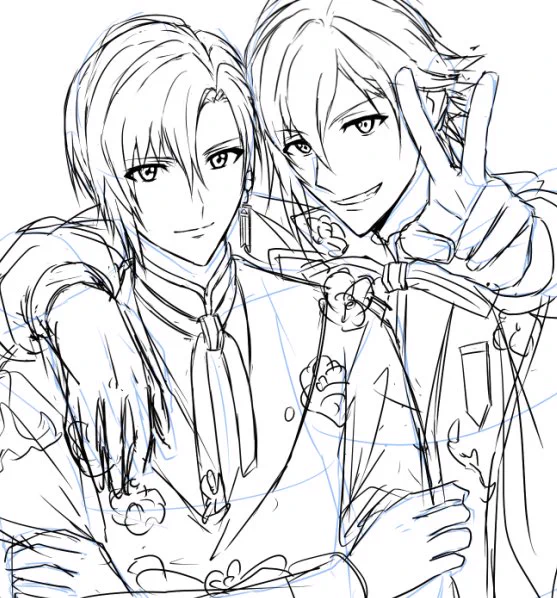 オプナナのいおりんとたまきくんのやり取りがすごく可愛かったので描き始めた… 