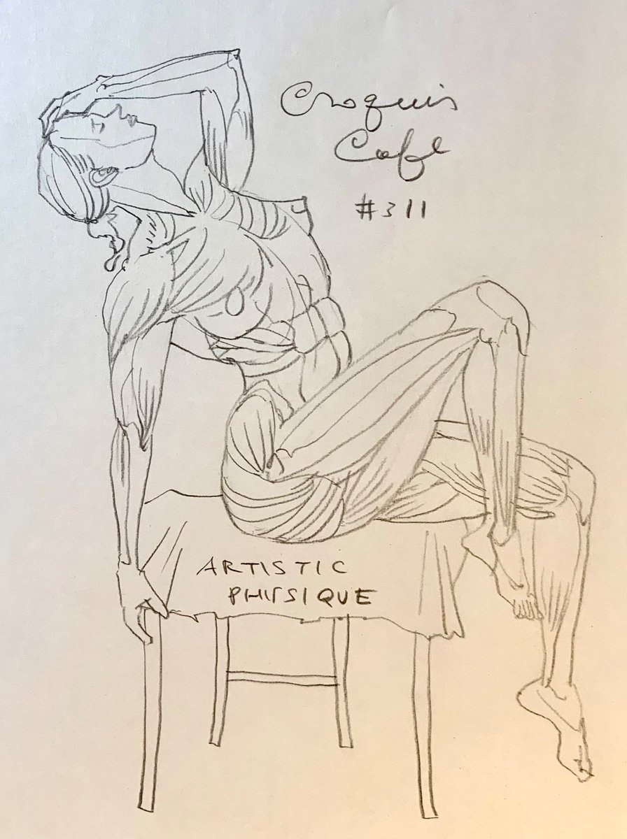 #croquiscafe 
 311
うーん、アーティスティック・フィジックさんかあ
既視感ありありだけど、まあいいか。 