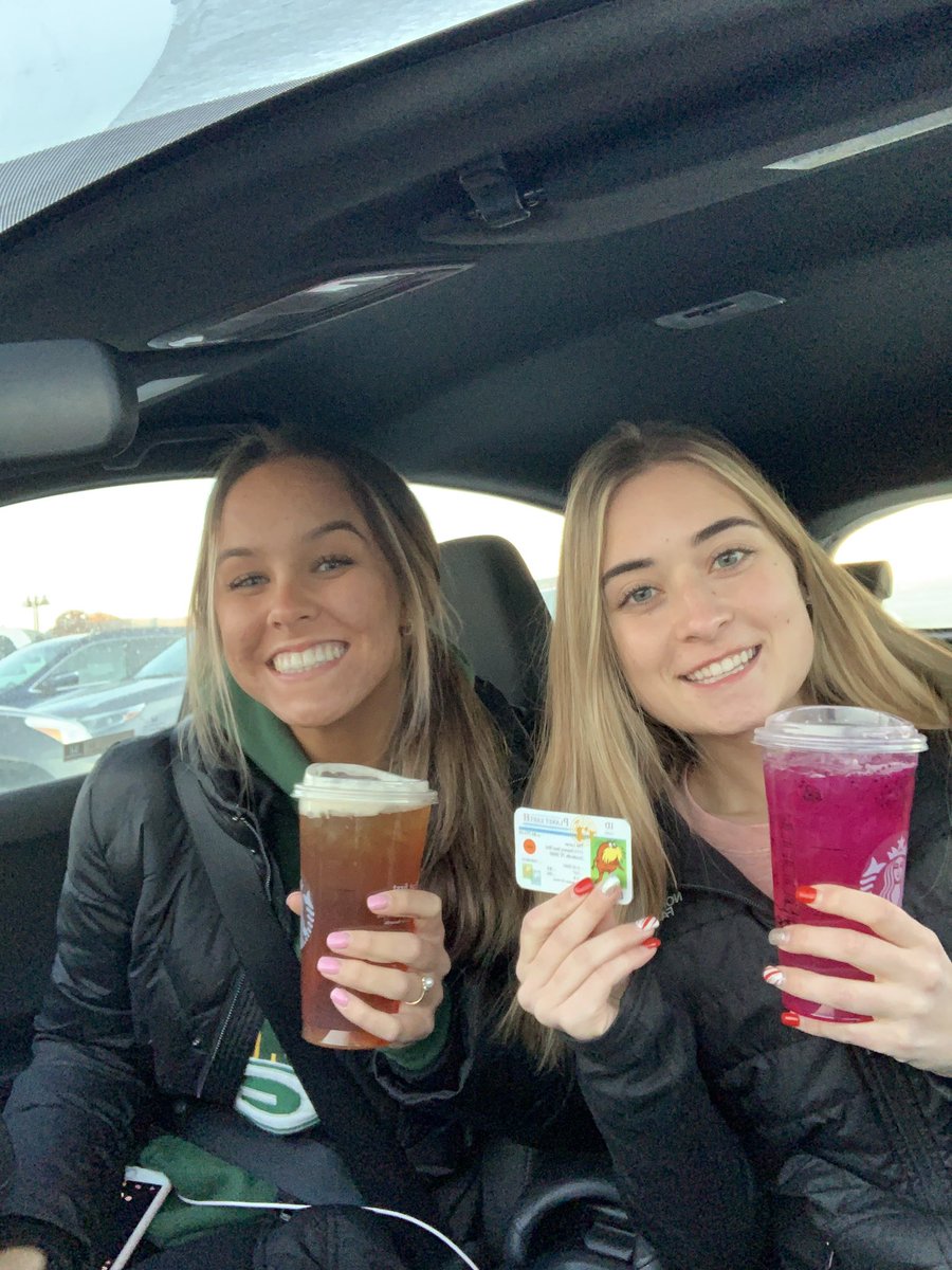 Jaclyn and I like to carpool together often, especially to get starbucks!! By carpooling, we reduce our ecological footprint. <a href="/franklinlorax/">APES Project Lorax</a> #apespop