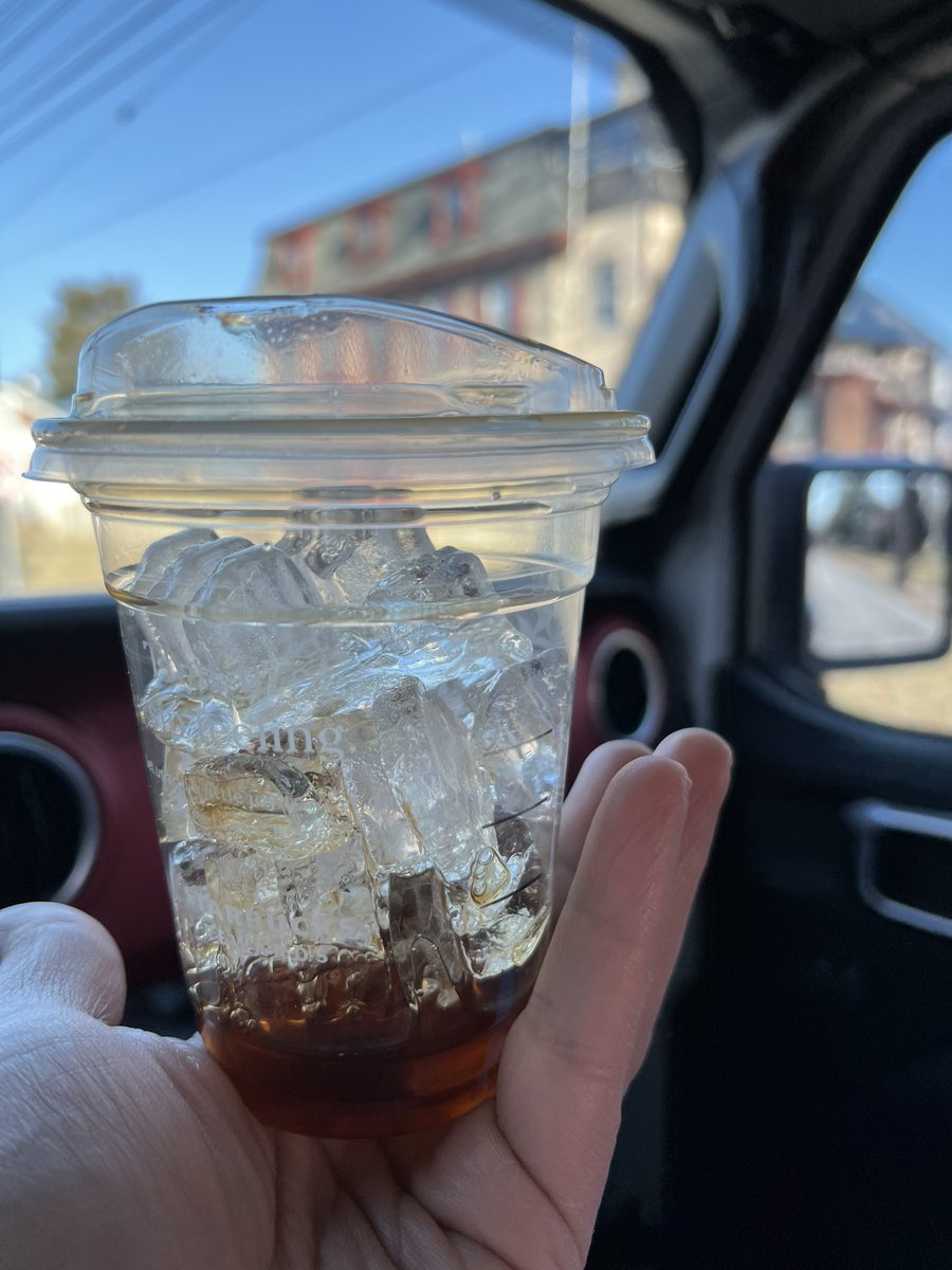 Come on <a href="/Starbucks/">Starbucks</a> gotta do better than this!!! Literally ice with a splash of coffee for 5.00!!! At least flip the ratio!