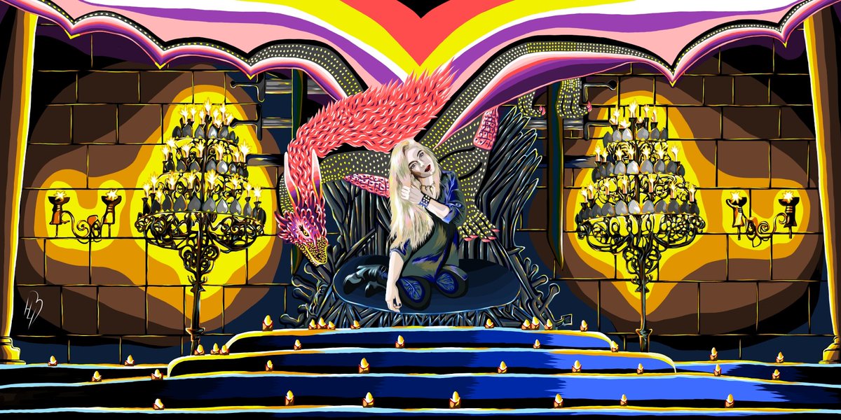 I drew a space and my friend in the style of 'Battle of Thrones' 🙂