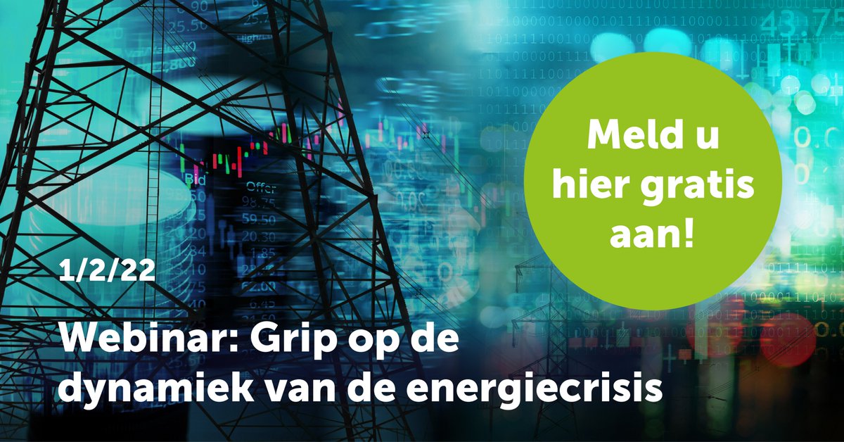 WEBINAR | Schrijf u nu gratis in voor het webinar 'Grip op de dynamiek van de energiecrisis'. Krijg zo op korte én lange termijn grip op de alsmaar stijgende kosten voor energie en CO2-emissie lnkd.in/gi7RG5eP #energie #webinar #industrie #CO2 #energiebesparing