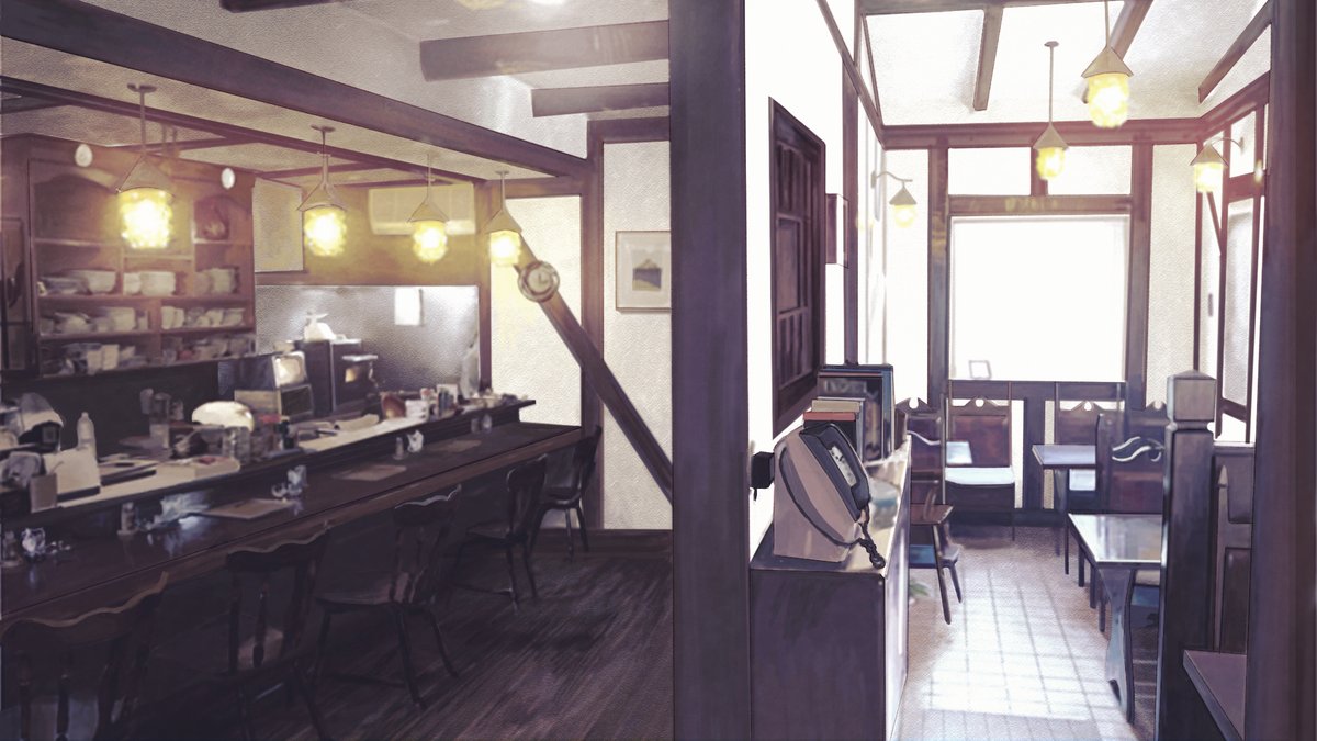 本日の背景イラストは 喫茶店 です٩ ˊᗜˋ و Pinqueue 本日の背景イラストは 喫茶店 です٩ ˊᗜˋ و Pinqueue
