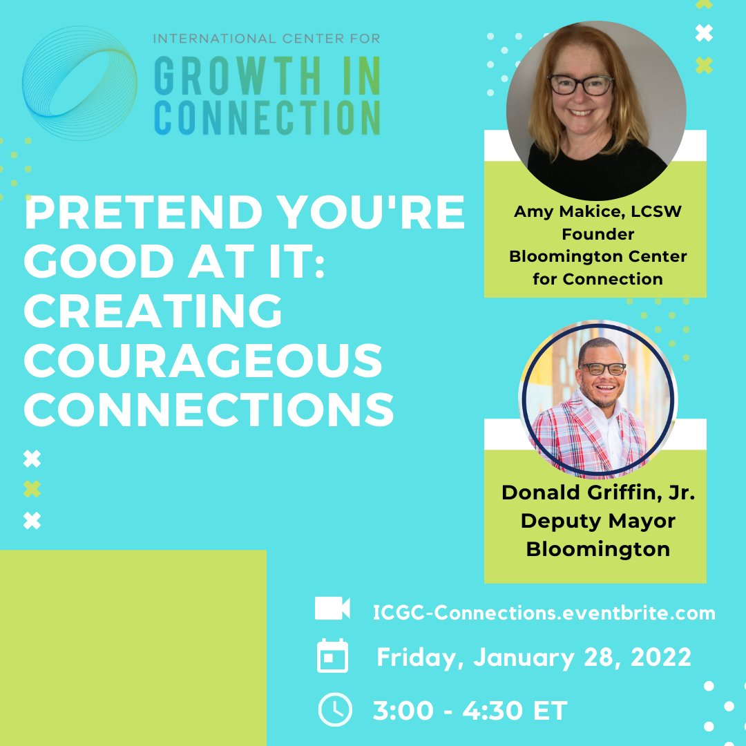 GrowthInConnect's tweet photo. Join us on January 28th for a powerful conversation between Amy Makice and Donald Griffin Jr. on creating conscious, courageous connections.

RSVP: https://t.co/8b8U9ilxVR https://t.co/cMDchCxejN