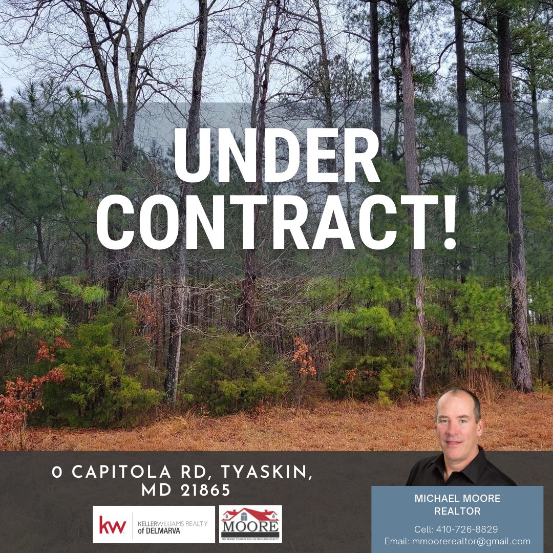 💥 UNDER CONTRACT! 💥

13.79 acres ready for hunting!

📩 For your real estate needs, message us here: easternshoreproperties.net/contact
Or call 📲 Michael Moore at (410) 726-8829.

#undercontract #tyaskinmd #easternshoreproperties #themooreteamofkellerwilliamsrealty