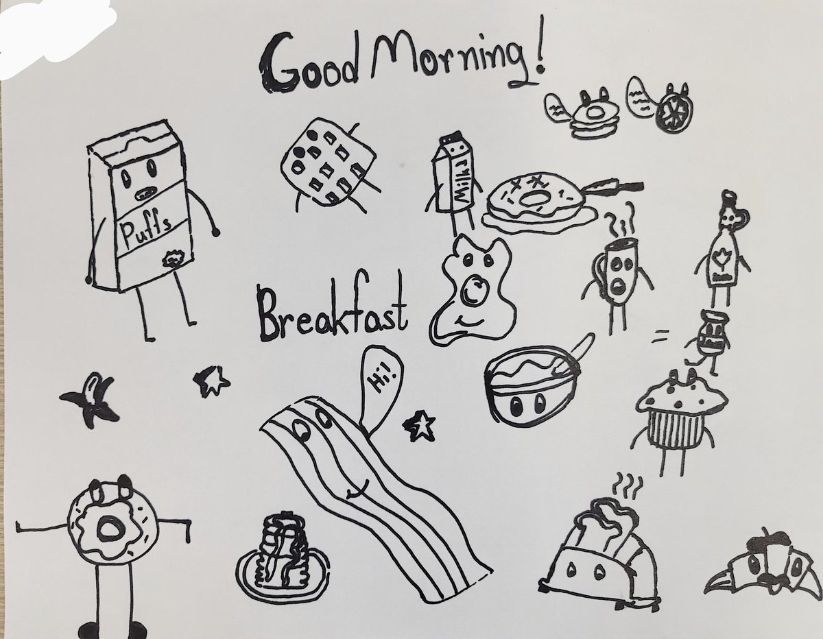 A few student pieces from day 1 of #crayolacreativityweek inspired by #thedoodleboy <a href="/JMI_Edison/">JMI</a>