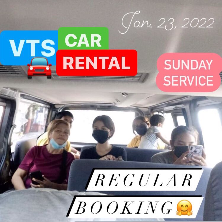 vts_ph's tweet photo. 📍Regular Booking as Church Transpo. Thank you for choosing VTS as your transportation hub of choice.🤗💕

✅Available
✅Safe
✅Hassle-Free
✅Budget Friendly

Godbless everyone!🤗🚘❤️

#VTSJanuary
#VTSPhil
#CarRental https://t.co/WWtJsWxqWp