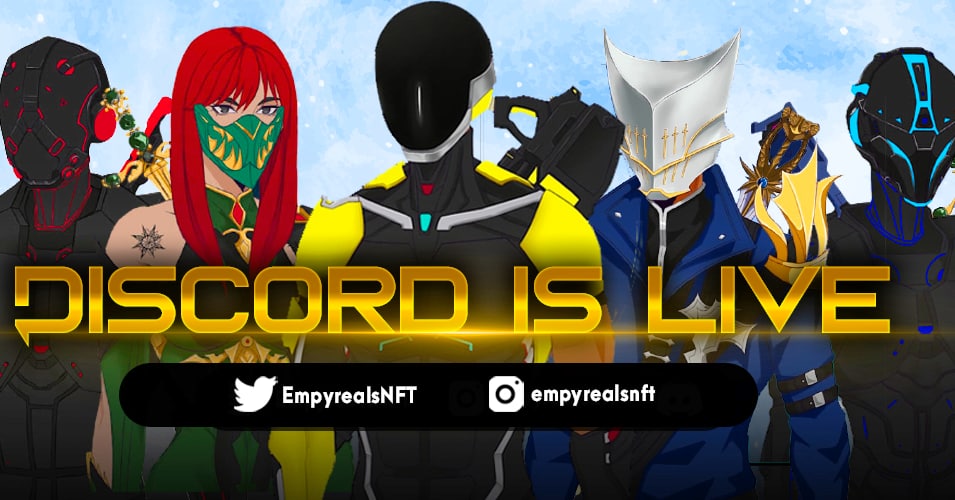 EmpyrealsNFT's tweet photo. Discord 🌎 is live. Show some love ♥️🙌🏼
🔗https://t.co/gRWCDVYeCl🔗 https://t.co/dwuGoG41QJ