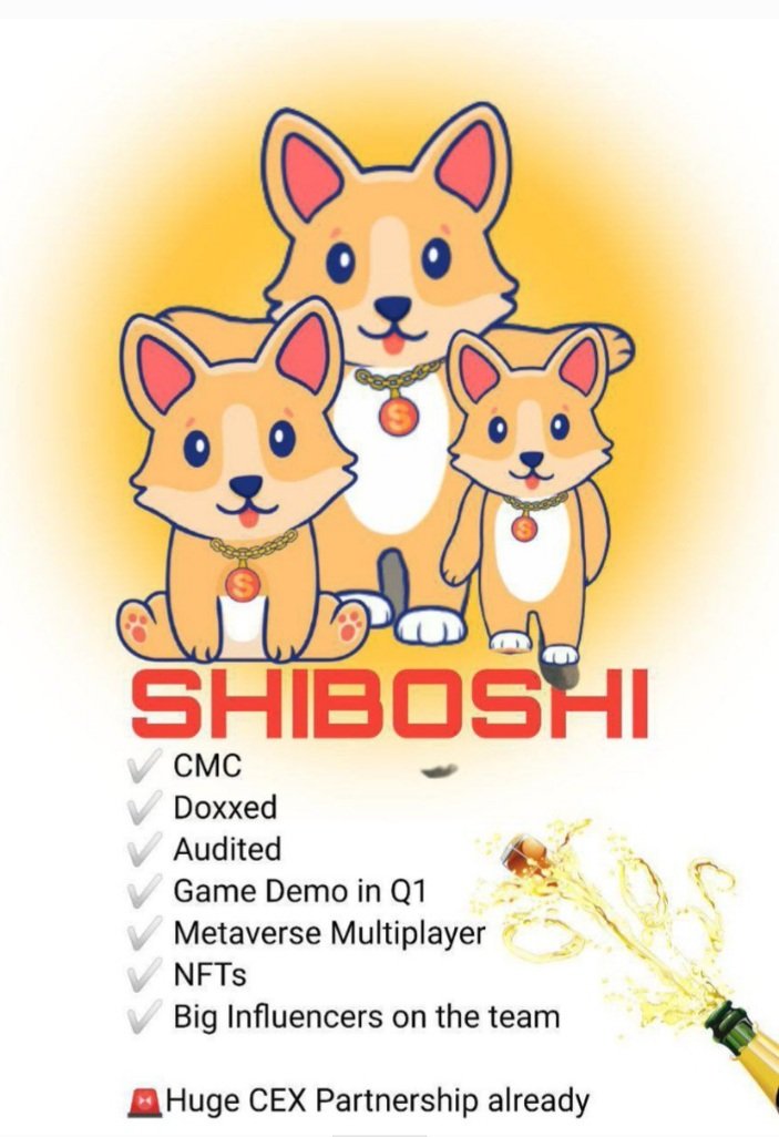 BTCETHLIVE's tweet photo. @Whalesincoming #shiboshi The Next 1000x https://t.co/8wt9MD0W6w @Shiboshitoken @zeddthedev @TheShiboshi @saylor @bscarmyofficial @babydoge @ShibReports @ShibArmy @ShibInform @Shib_nobi #Ethereum #cryptocurrency   #solana #metaverse #altcoins #NFTs  #btc https://t.co/AOygnKkeEl