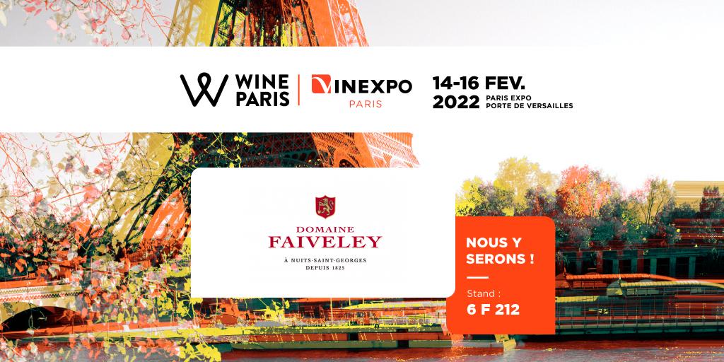 Rendez-vous du 14 au 16 février au salon @wineparisevent @VINEXPO - Parc Expo Porte de Versailles. 
Pour plus d'informations : vinexposium.com/wineparis-vine…

#domainefaiveley #wineparis #VinexpoParis
.
. 
#faiveley #vinsdebourgogne #bourgogne #salon #winelover #vins