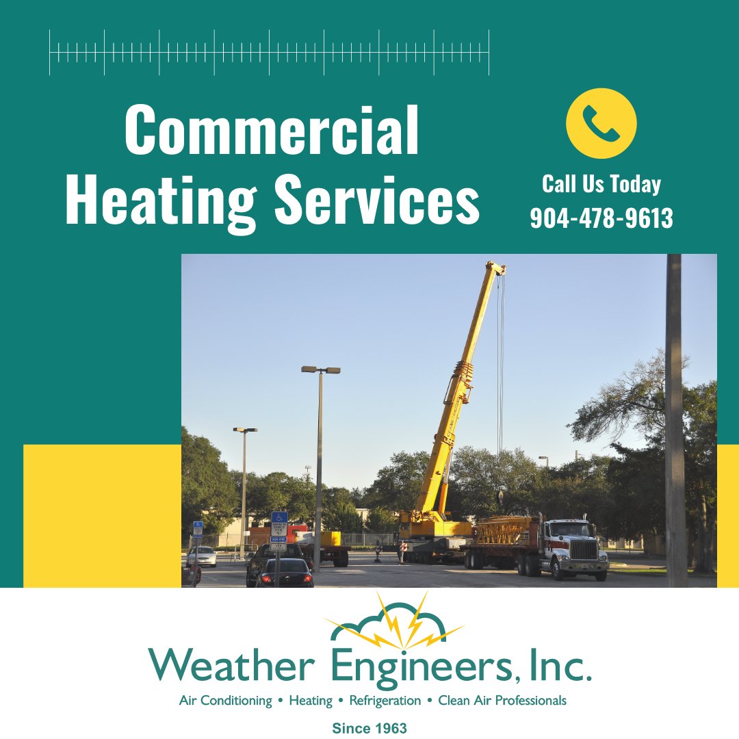 Our commercial #HVAC services are designed to provide you with the best possible service. We take care of your needs by inspecting & servicing your system regularly so that it is always running at optimum performance. If you need #maintenance call 904-478-9544. https://t.co/JbNc7052p7