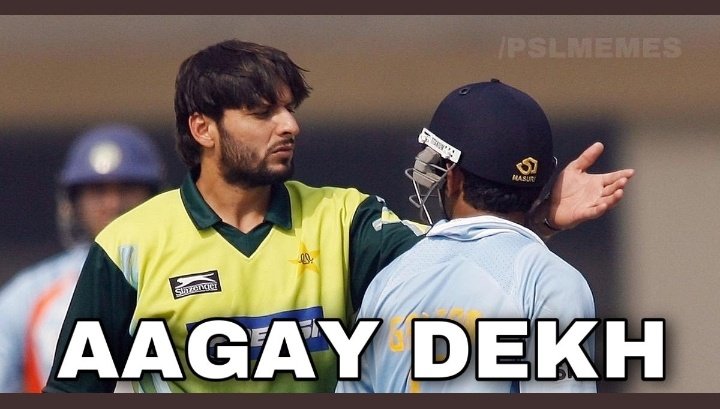 This year’s #PSLAnthem is a tribute to Lala’s brilliance against this dude. #AgayDekh 😇